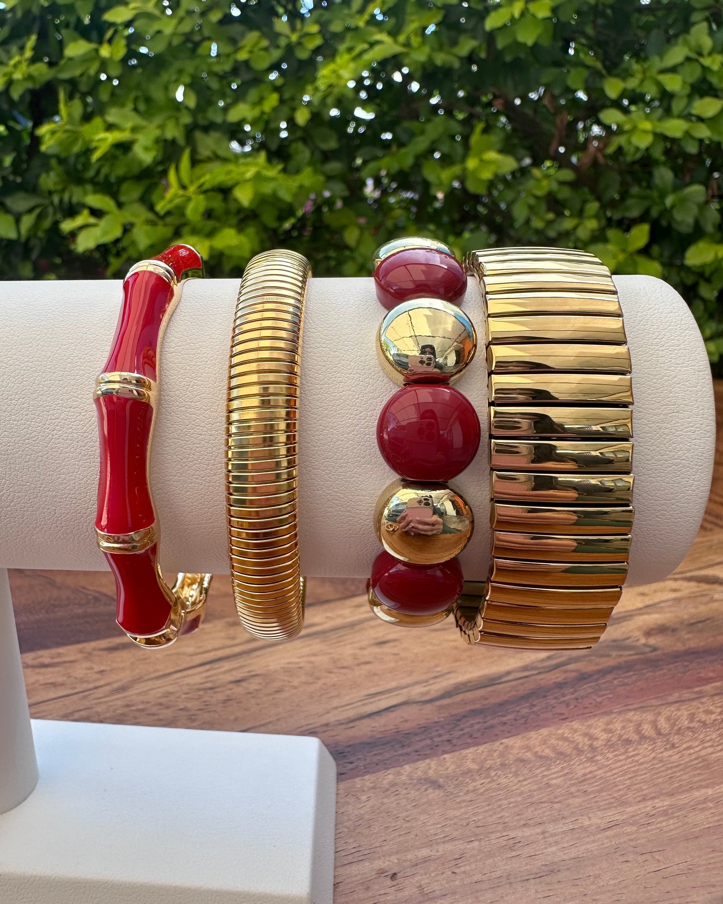 Pulsera Bloques H Roja