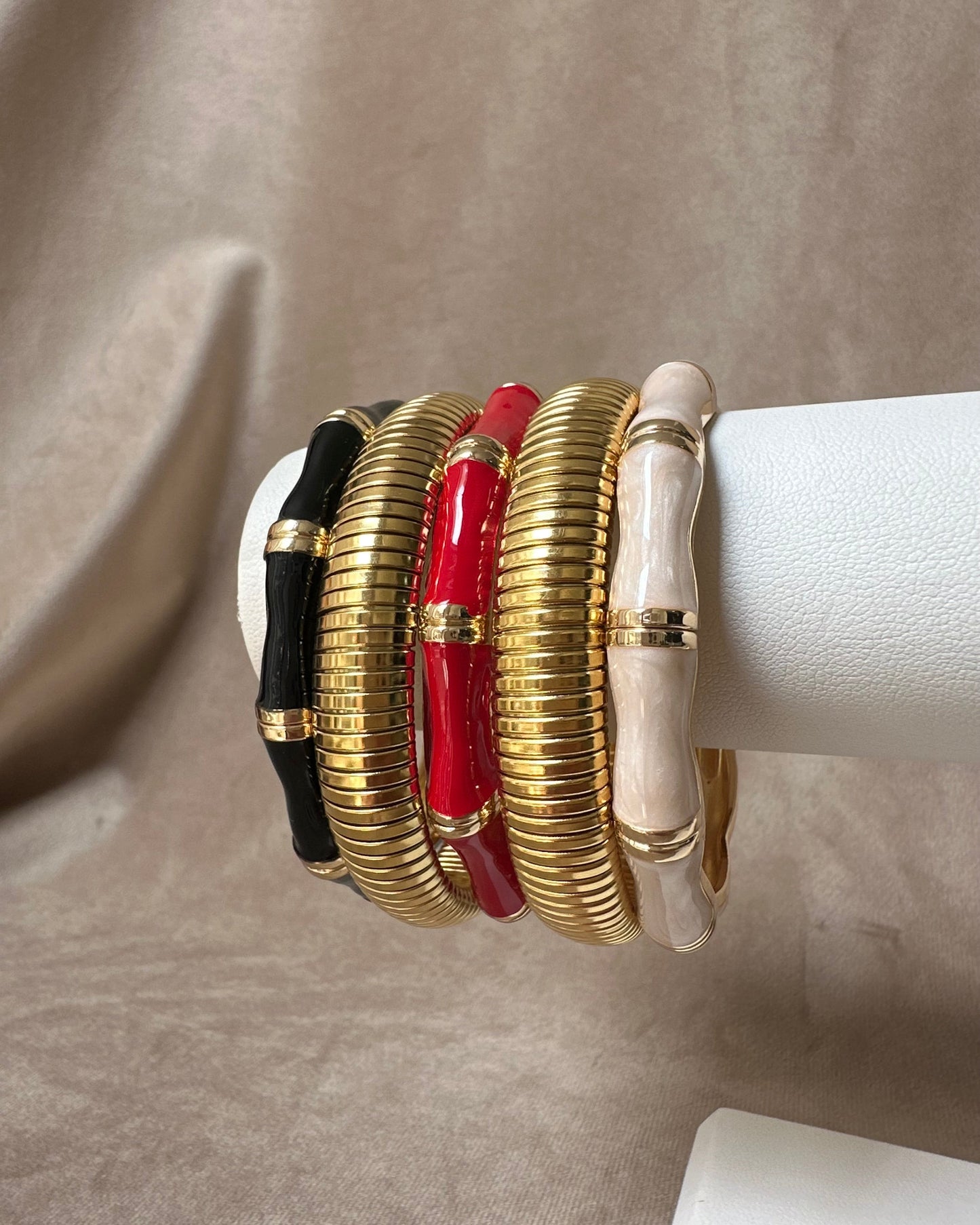 Pulsera Bloques H Negra