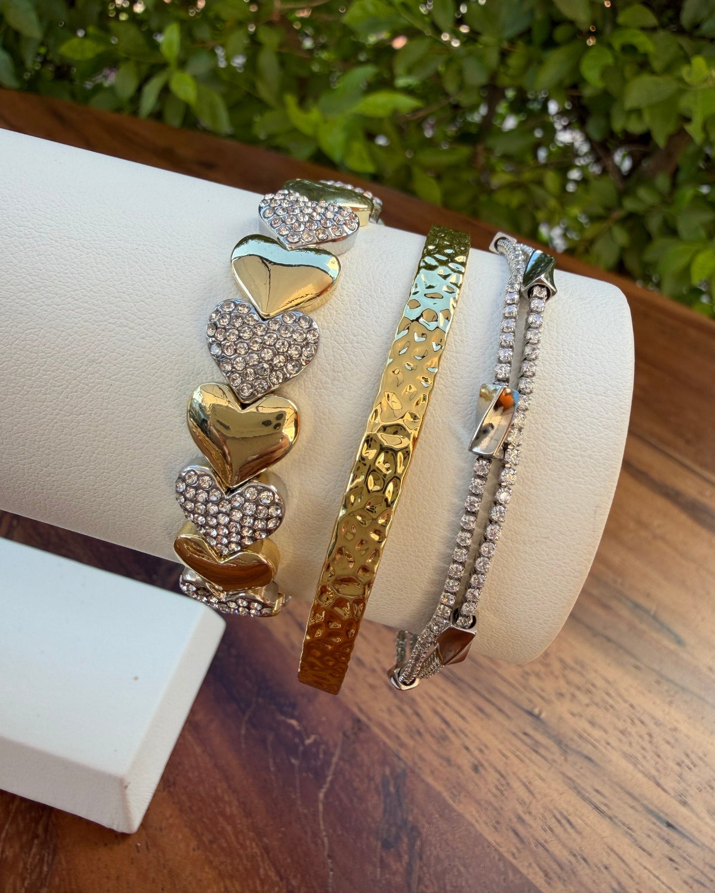Pulsera Plata Doble Brillo