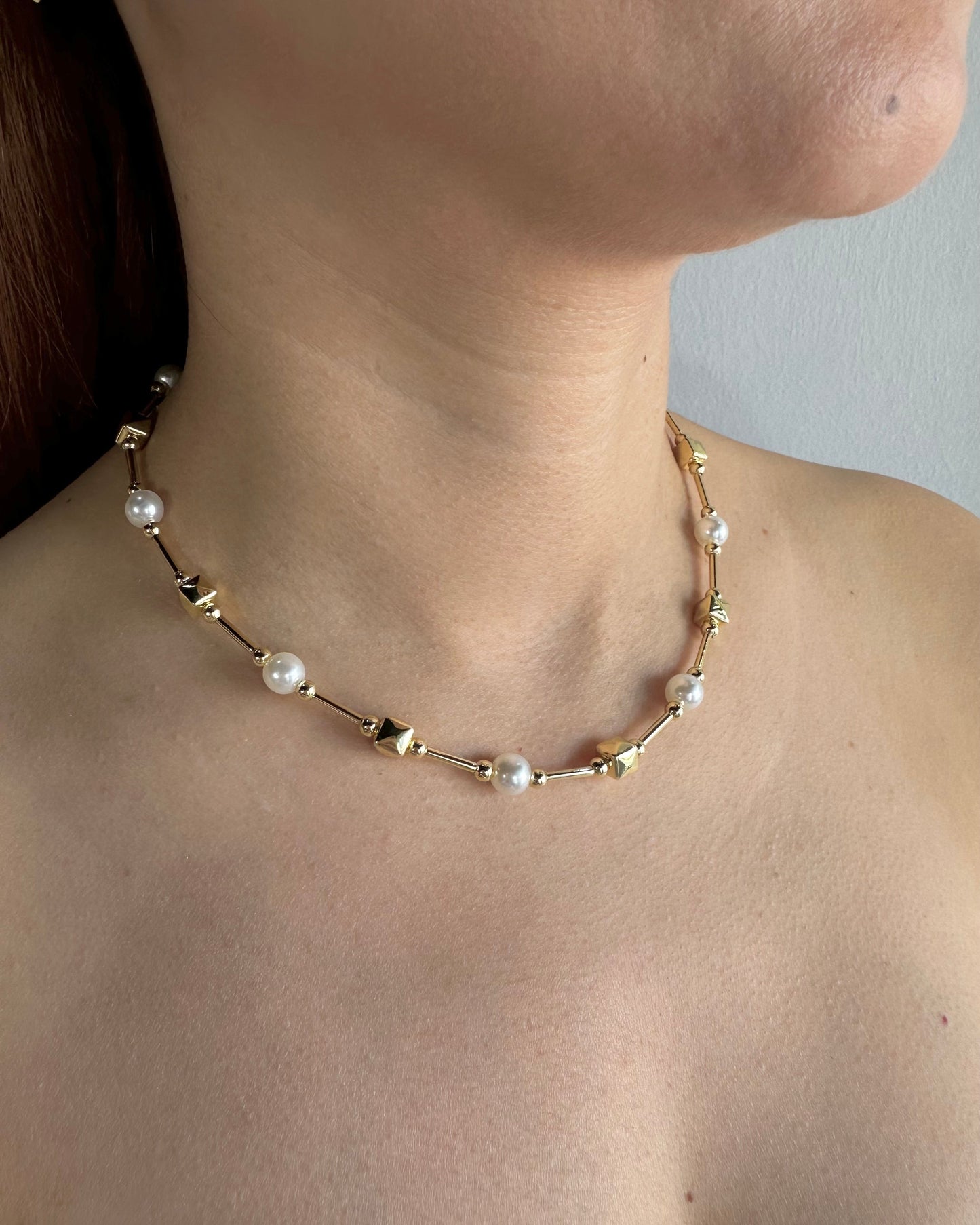 Collar Perla Cuadro