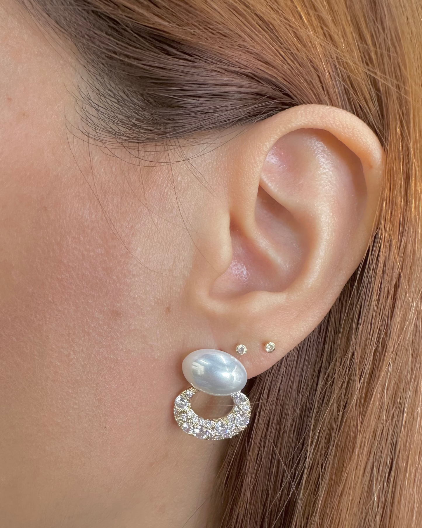 Arete perla circulo cristal