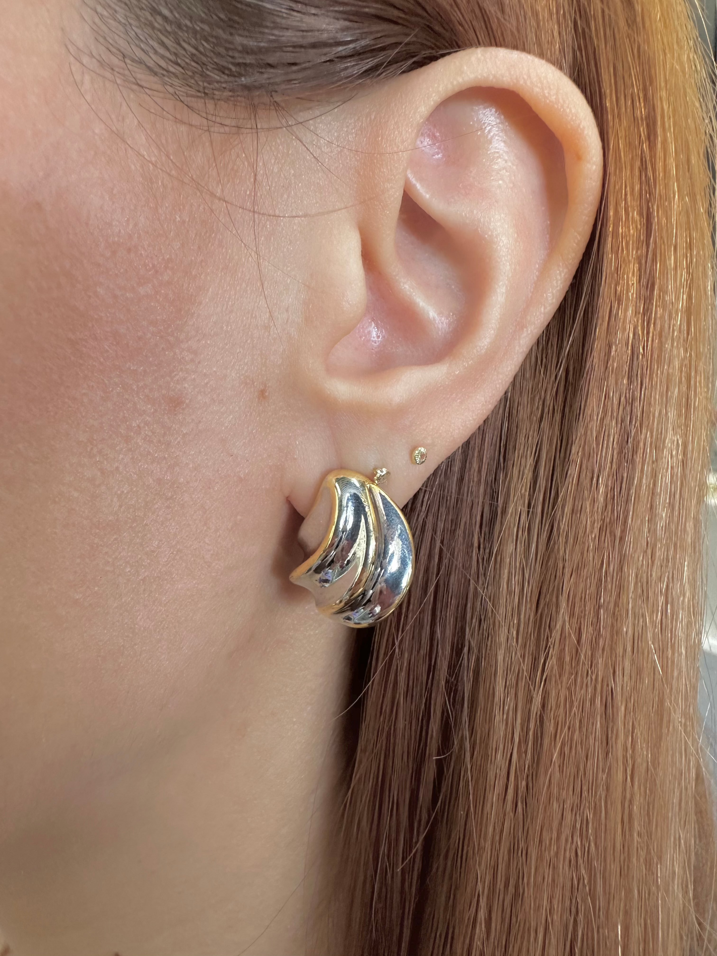 Arete Avellana Bicolor