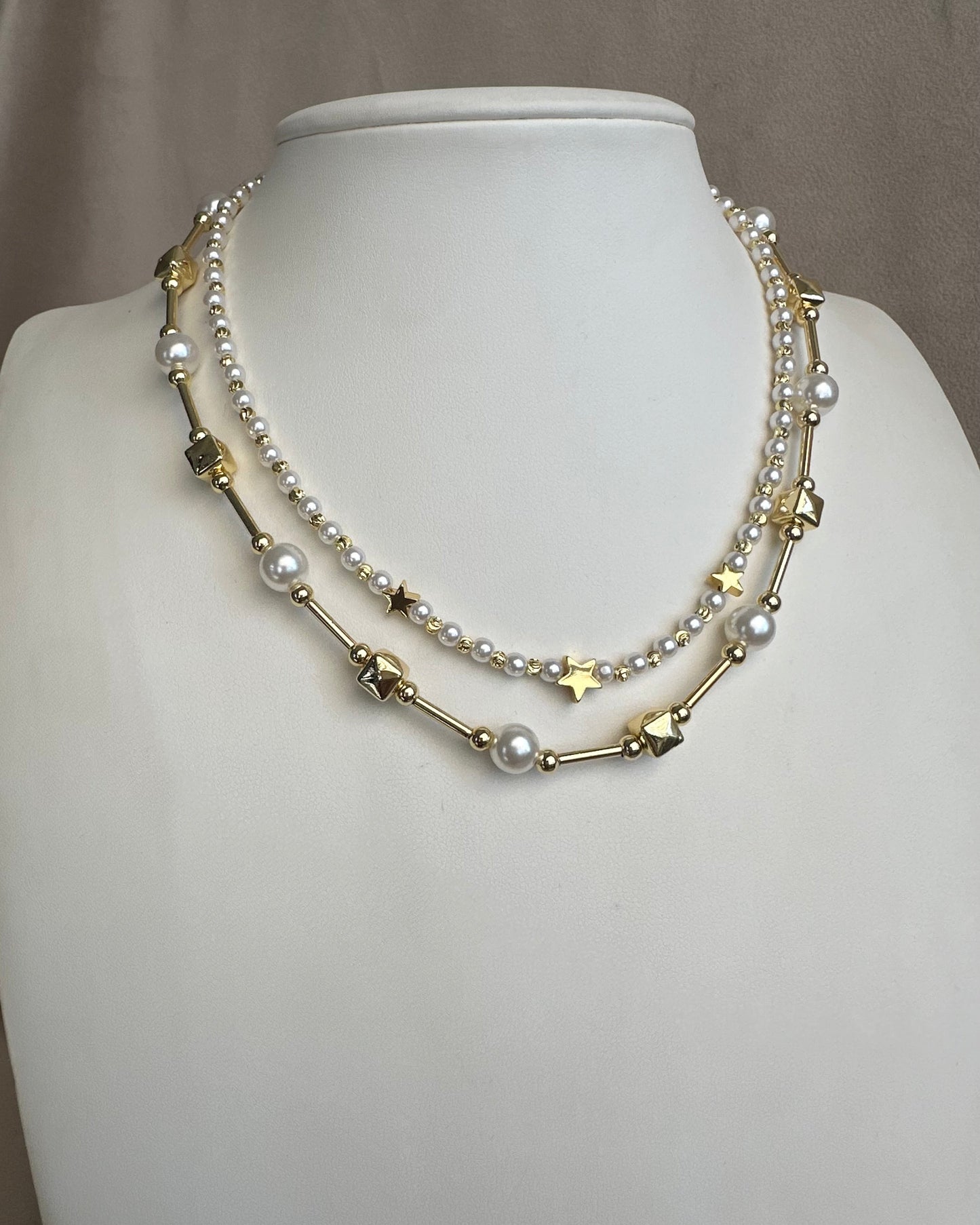 Collar Perla Cuadro