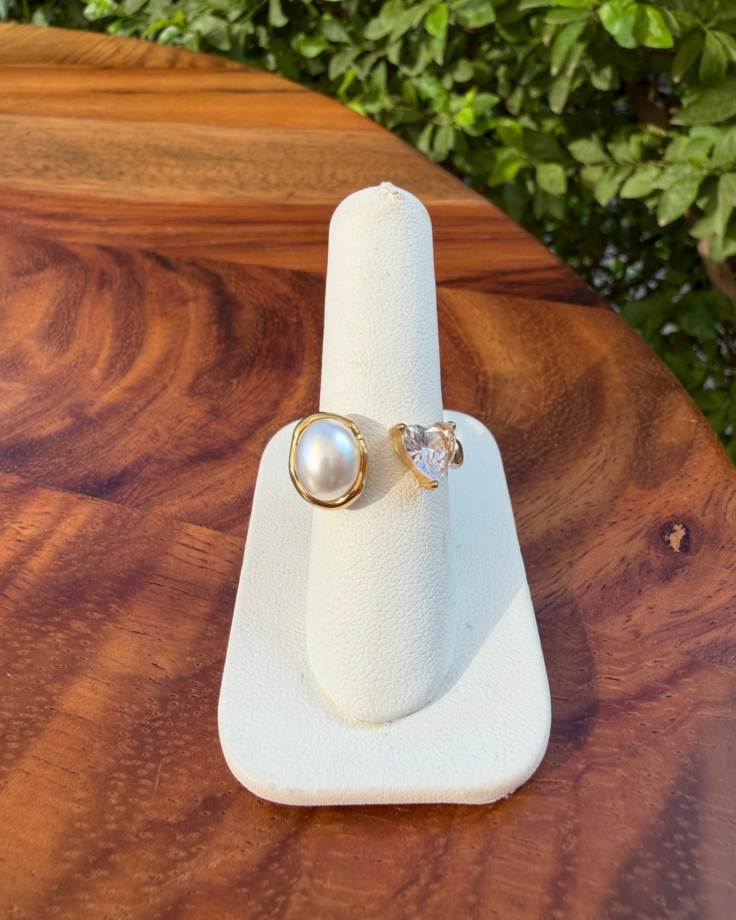 Anillo Perla Corazón