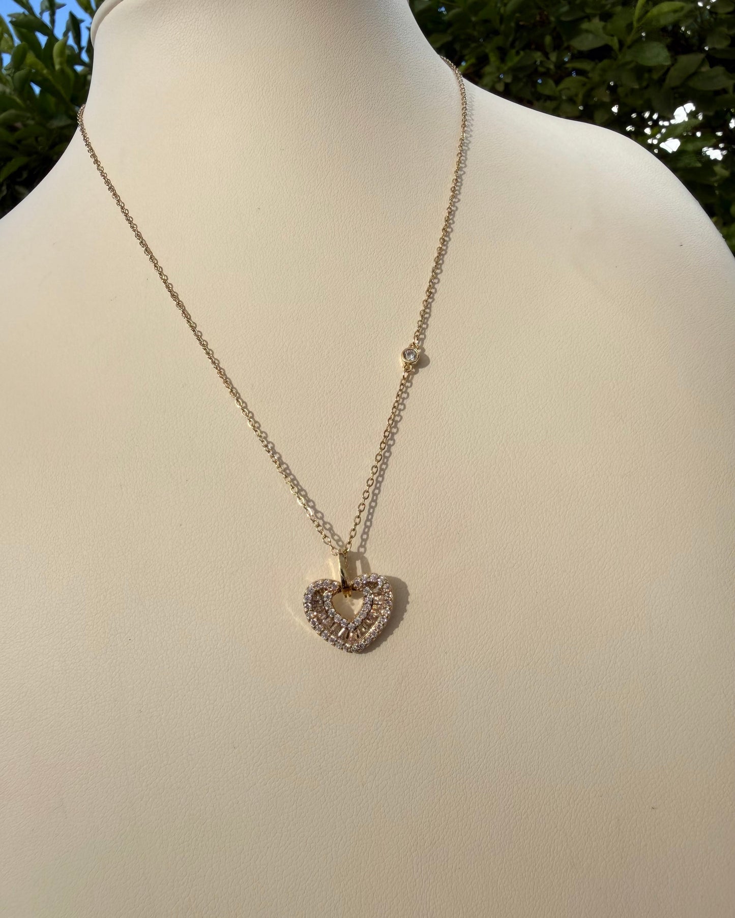 Collar Corazón Brillo