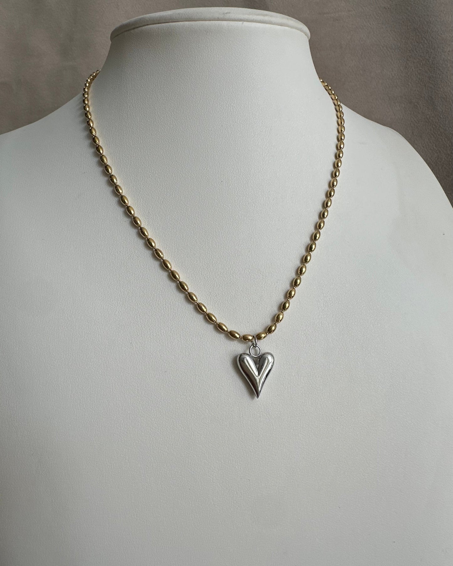 Collar Corazón Plata