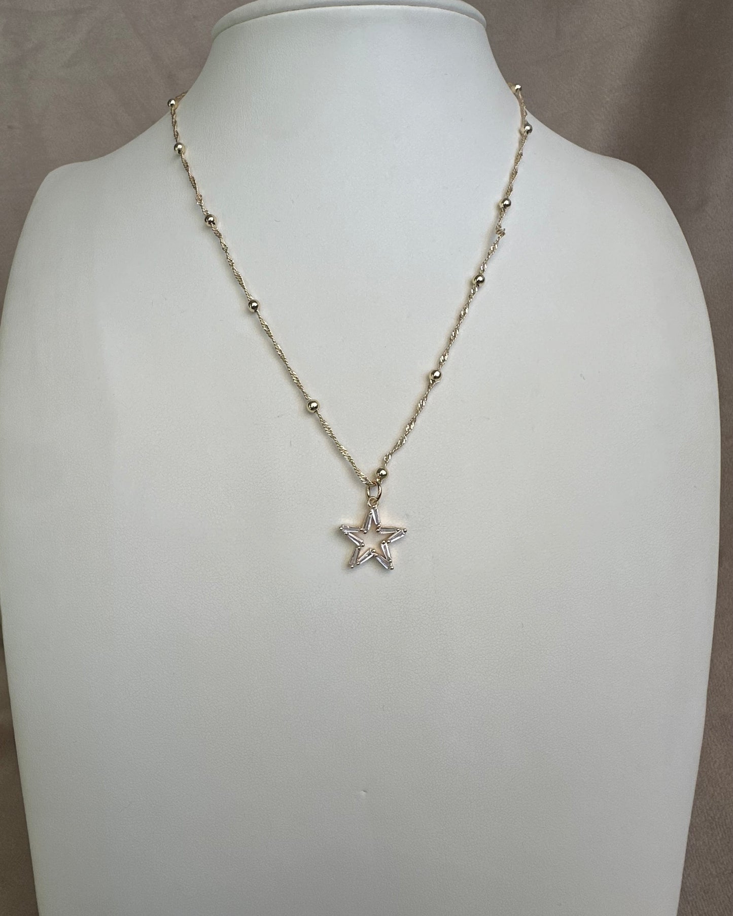 Collar Estrella Brillo Balin