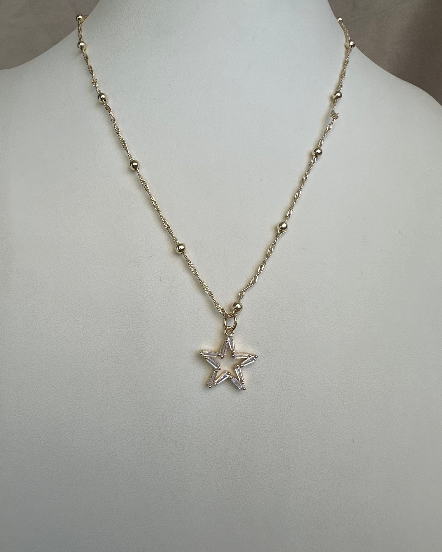 Collar Estrella Brillo Balin