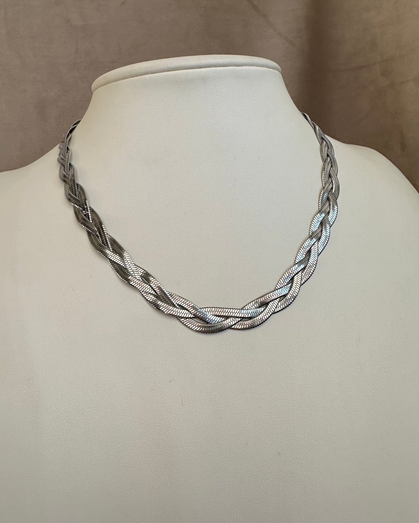 Collar Trenzado Plata