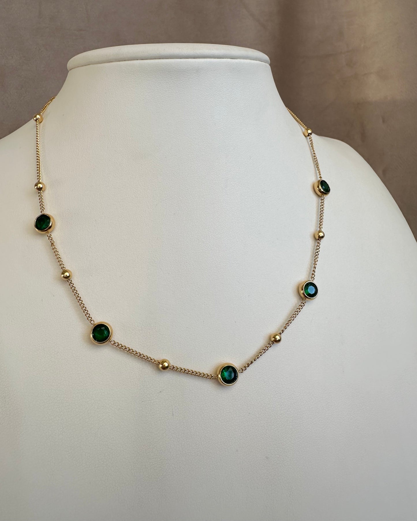 Collar Círculos Verde