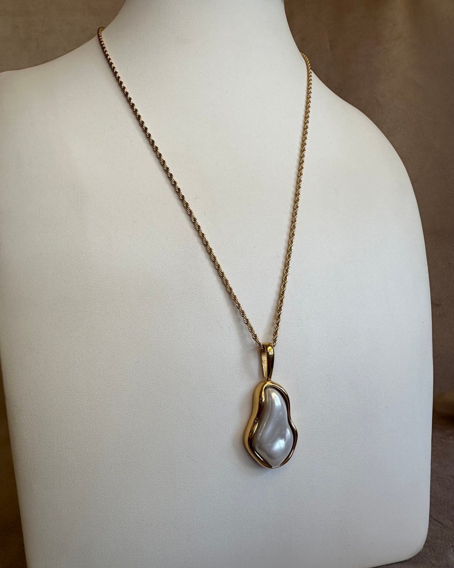 Collar Perla Torzal