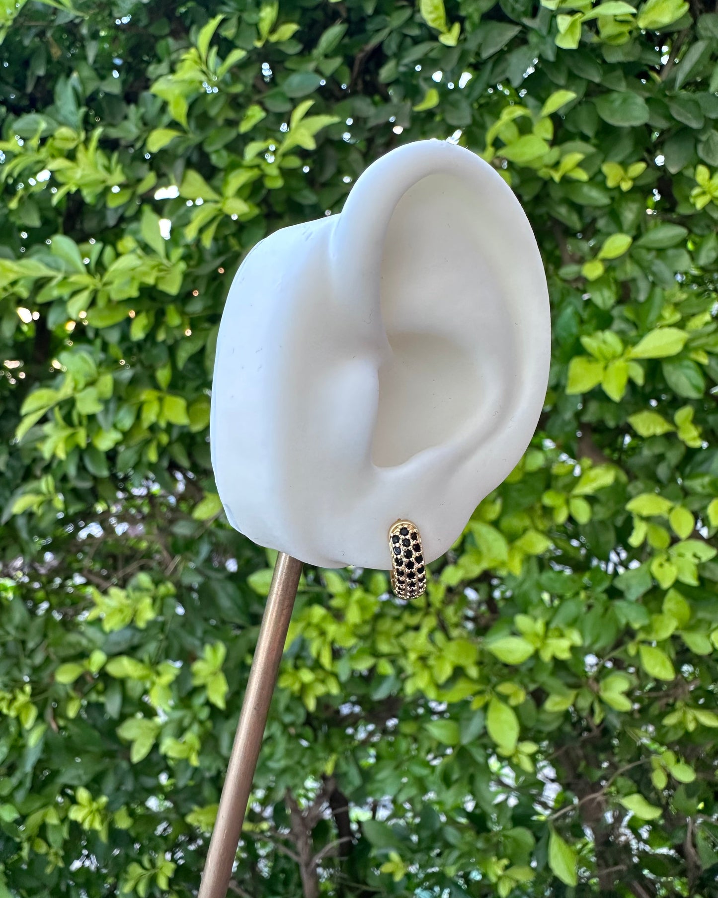 Arracada Chunky Negra