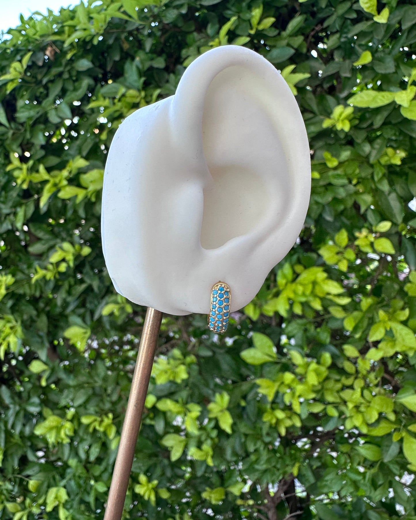 Arracada Chunky Azul