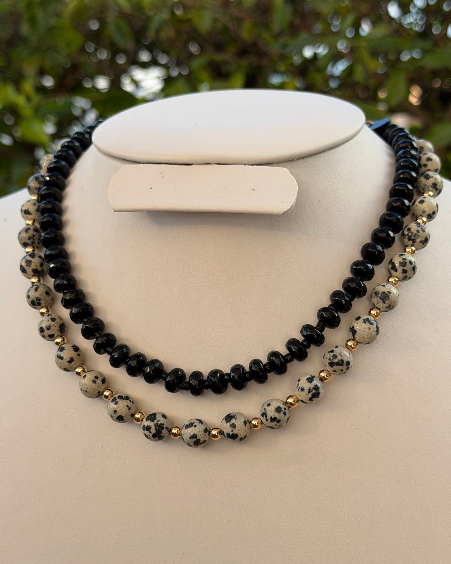 Collar Piedras Negro