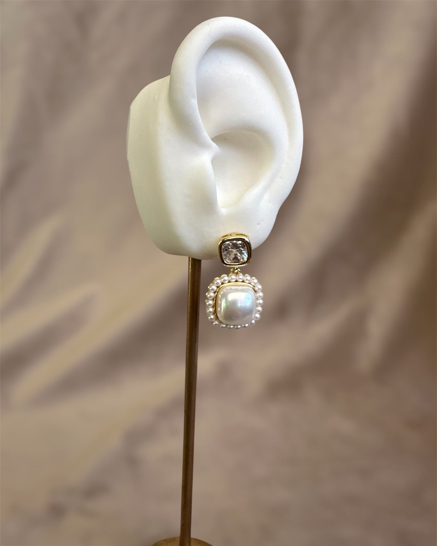 Arete Perla Cuadro