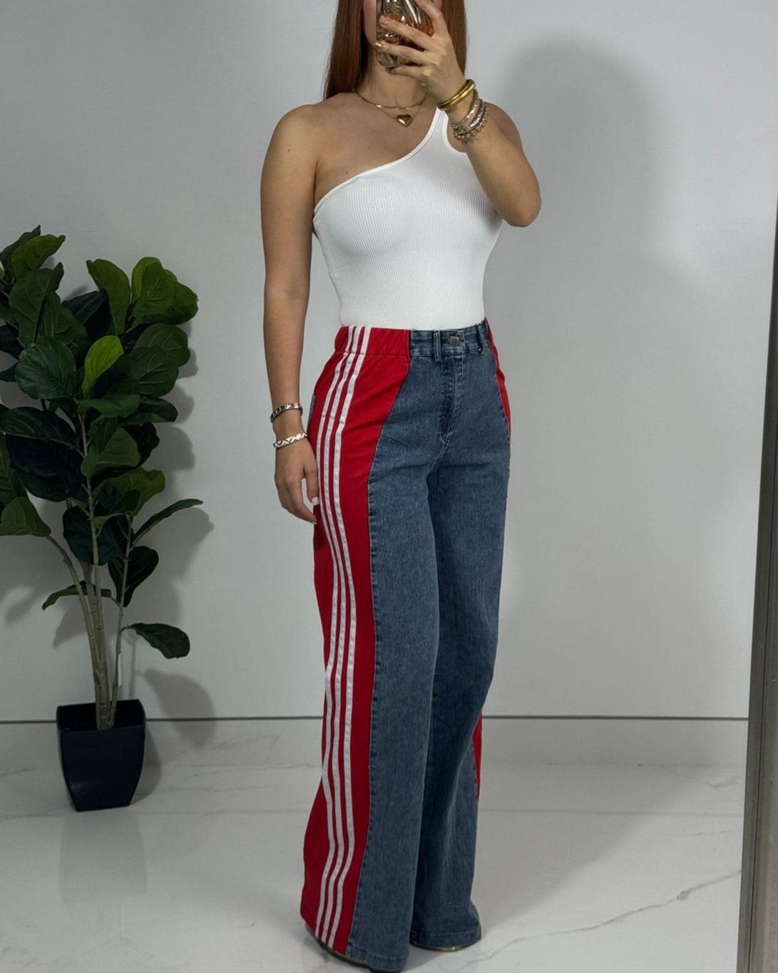 Jeans Lineas Roja