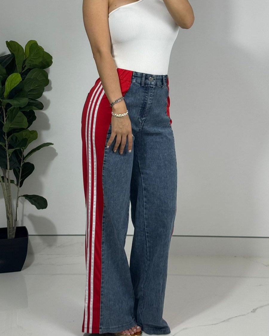 Jeans Lineas Roja