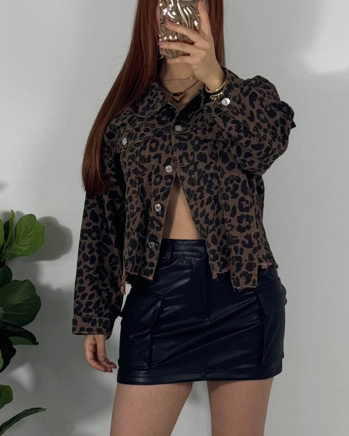 Chamarra Animal Print Café