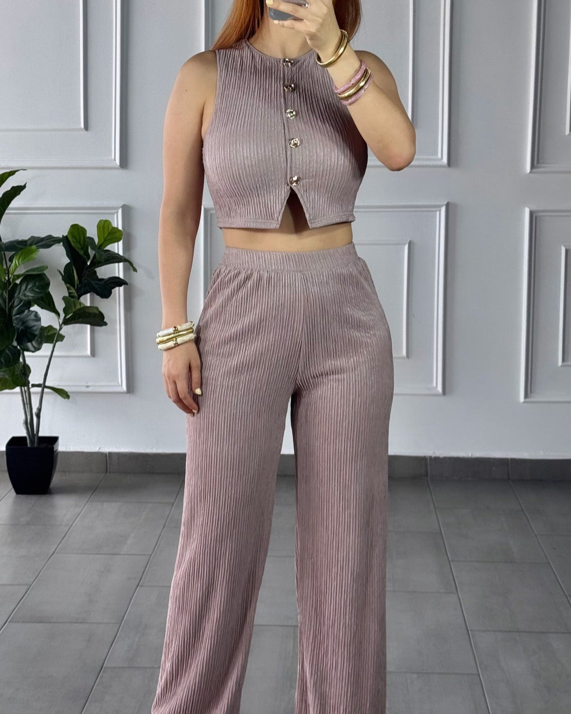 Conjunto Corrugado Café
