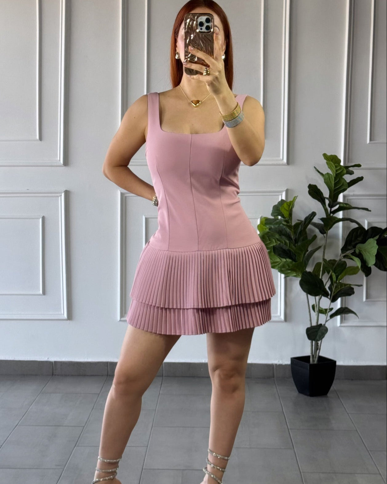 Vestido Patoles Rosa