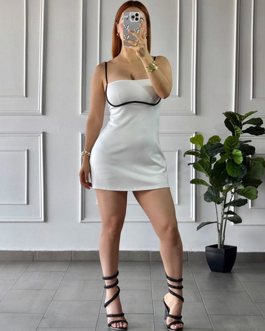 Vestido Black And White