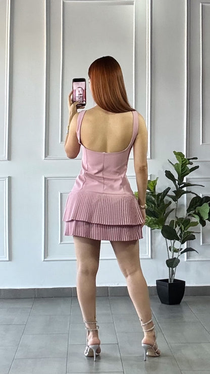 Vestido Patoles Rosa