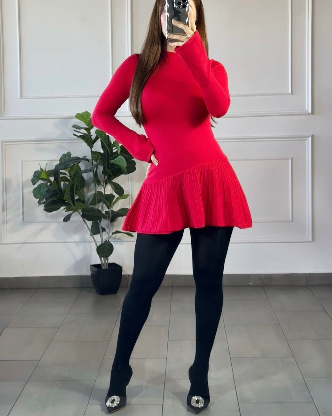 Vestido Sueter Rojo