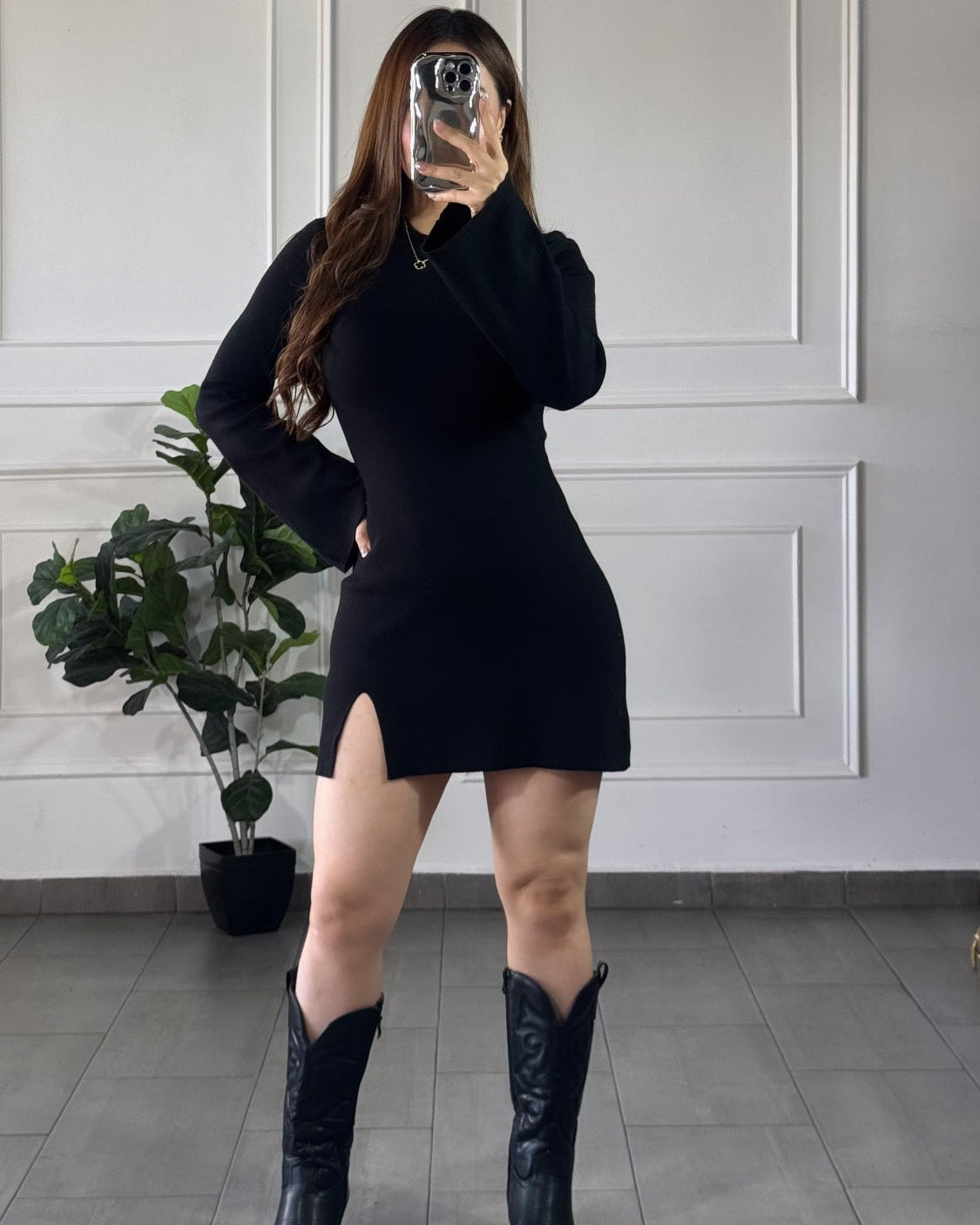 Vestido Sueter Black