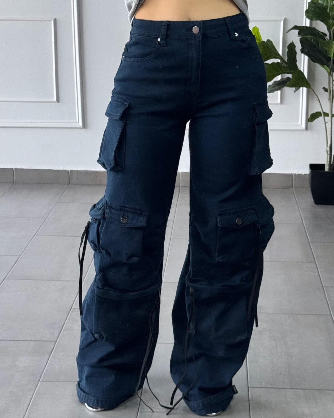 Jeans Cargo Oscuro