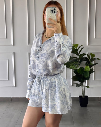 Set Azul y Blanco
