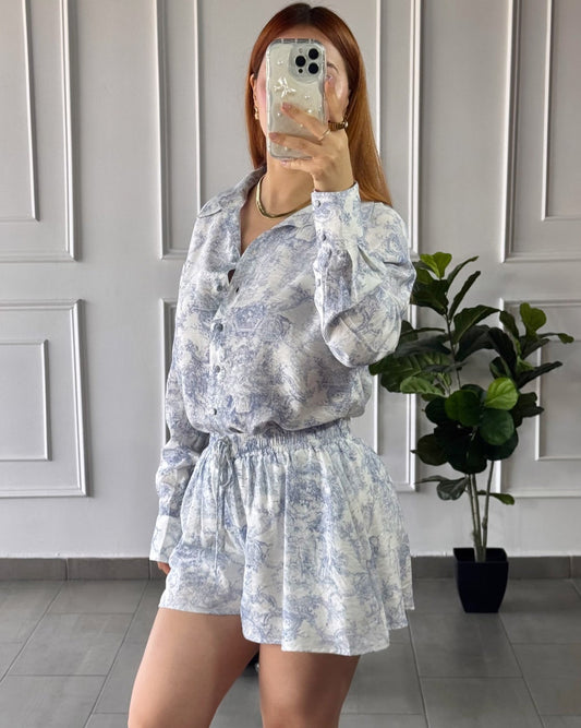 Set Azul y Blanco