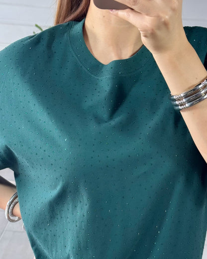 Camisa Brillos Verde