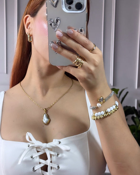 Collar Perla Torzal