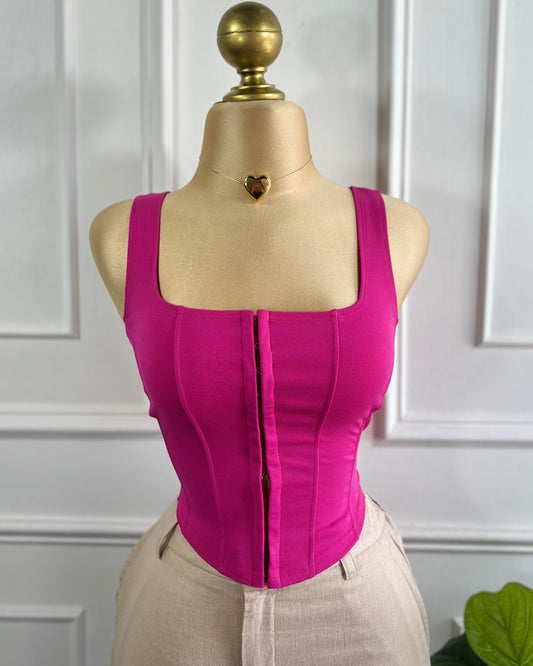 Blusa Tipo Corset Pink
