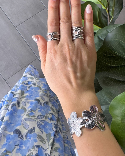 Pulsera Flor Chunky