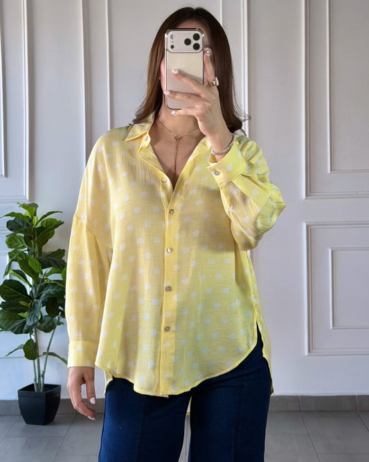Camisa Lunares Yellow