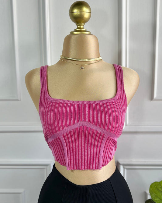 Blusa Tipo Corset Pink