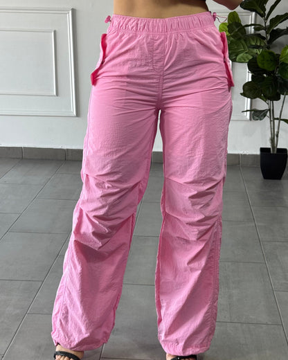 Pantalón Cargo Rosa Claro