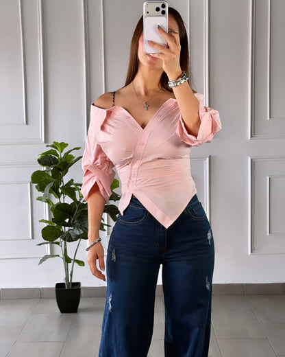 Blusa Rosa Palo