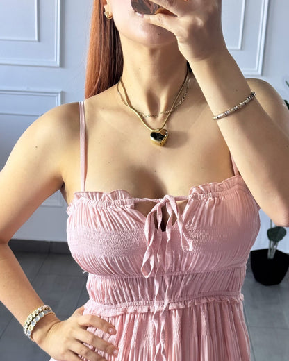 Vestido Rosa Palo