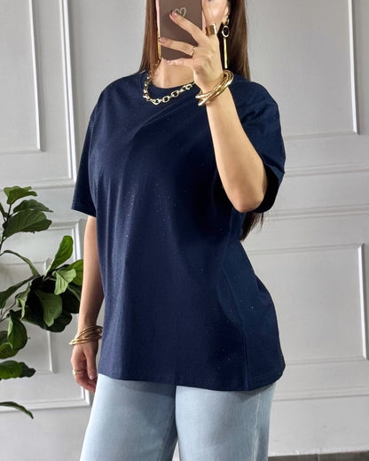 Blusa Brillos Azul
