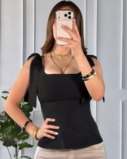 Blusa Moño Black