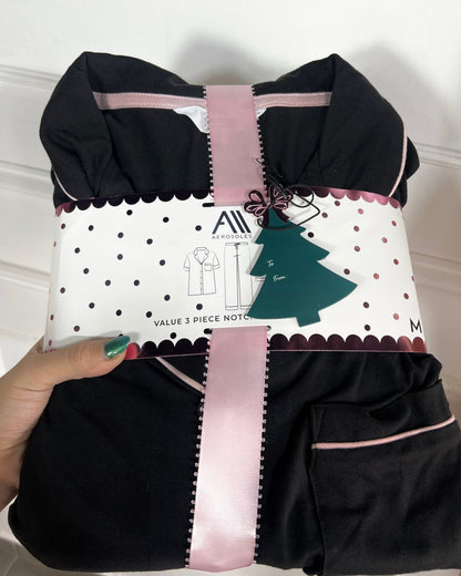 Pijama Black 3 Piezas