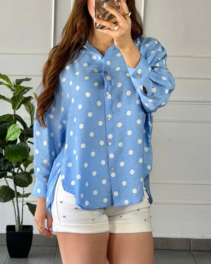 Camisa Lunares Blue