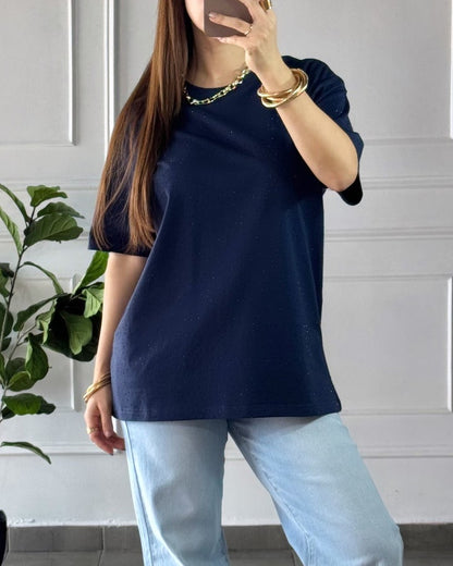 Blusa Brillos Azul