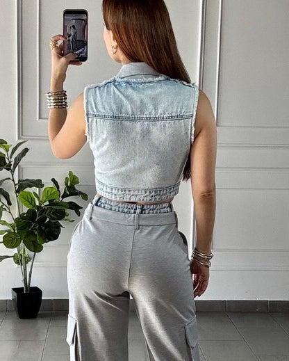 Set Denim Gris