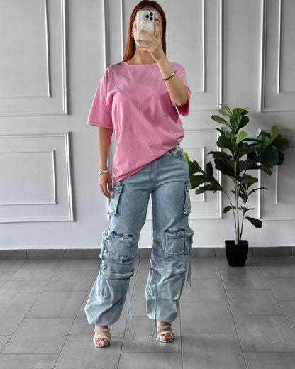 Jeans Cargo Elastico