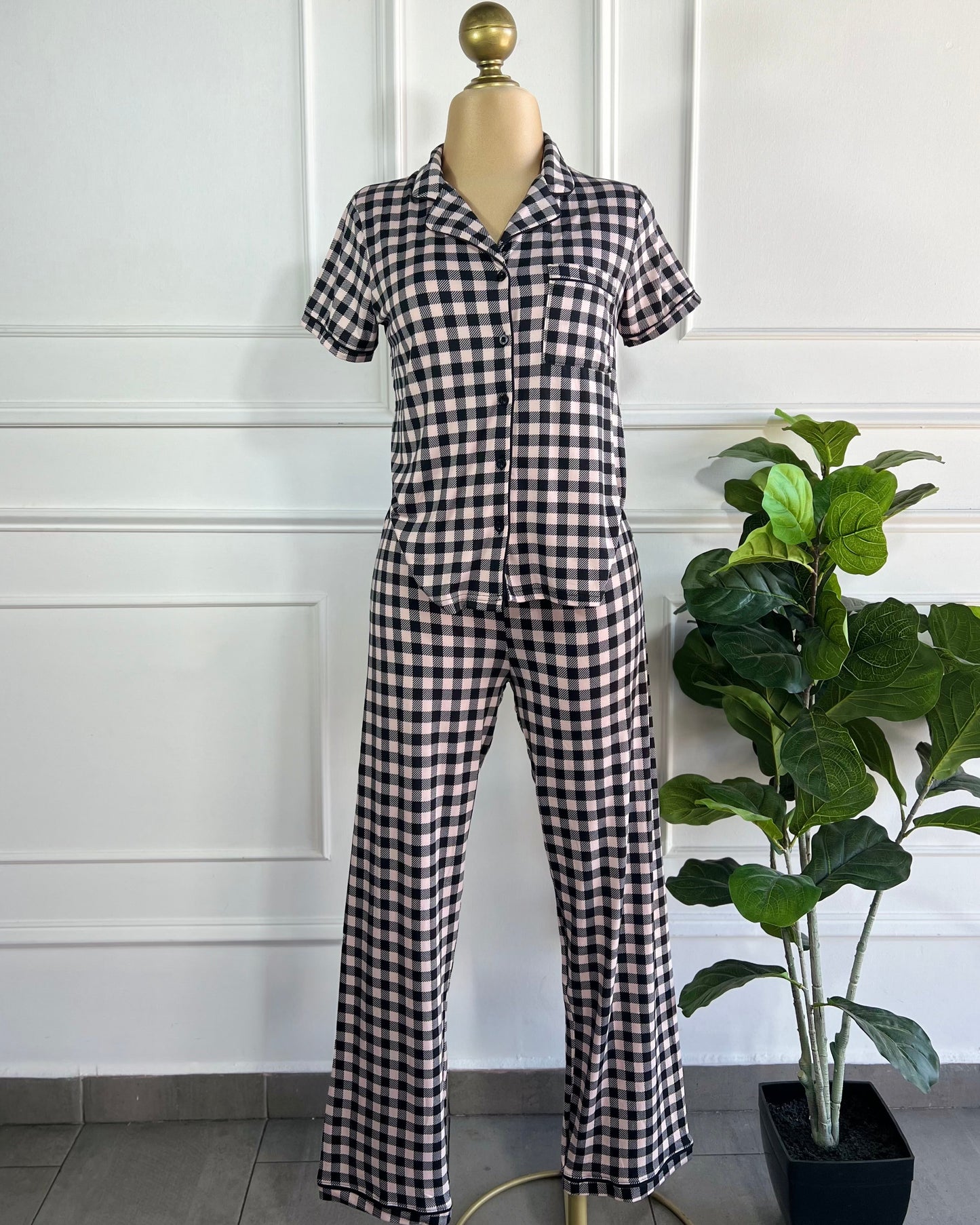 Pijama Cuadros 3 Piezas