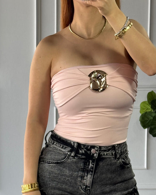 Bodysuit Strapless Rosa