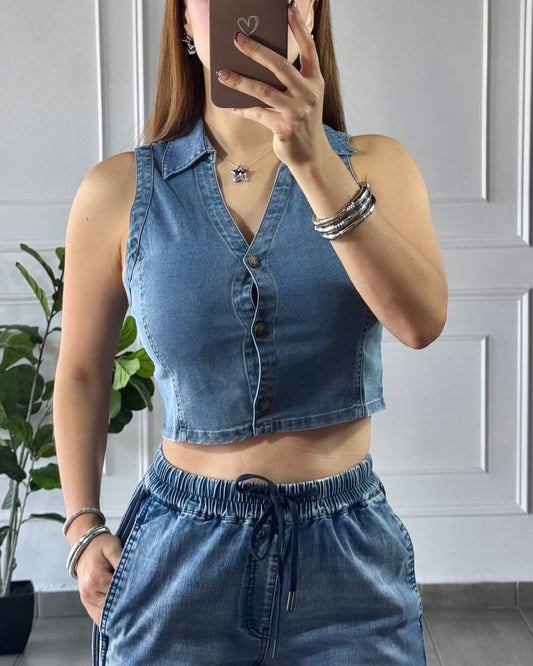 Blusa Denim